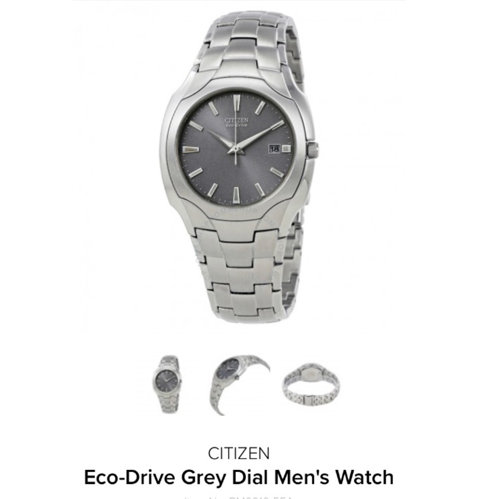 CITIZEN Eco-Drive, Grey Dial, Men’s Watch ♣️